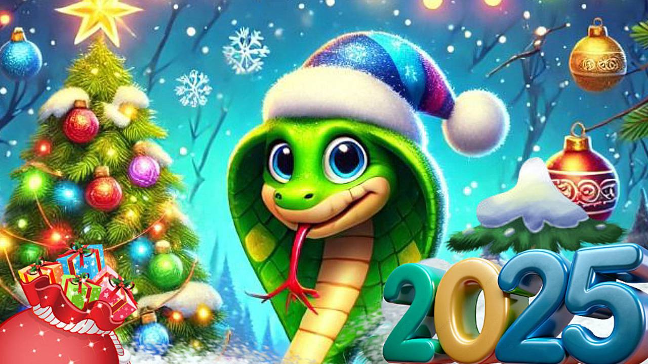 С Новым 2025 годом! Зажигательные танцы от Деда Мороза и Снегурочки!  С Годом Змеи!