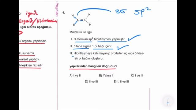 Karbon Kimyasına Giriş / AYT-12.Sınıf Soru Çözümü-3 (Sınav Tadında ÖSYM Tarzı Kimya Soruları)