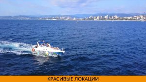 Аэросъемка морской прогулочной зоны