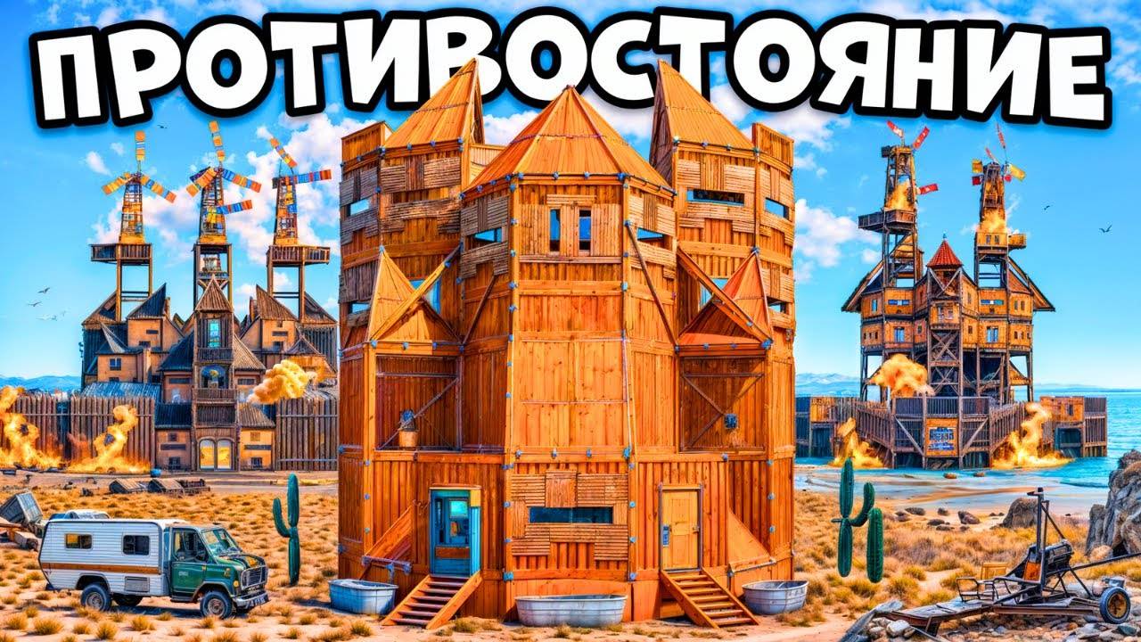 ПРОТИВОСТОЯНИЕ! ДОМ который СМОГ, ПРОИВОСТОЯТЬ КЛАНАМ в RUST/РАСТ смотреть онлайн
