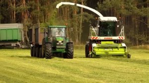 Grünfutterernte 2015 1.Schnitt mit Claas, Massey Ferguson und John Deere