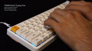 TM680 Stock Typing Test (Gateron Black Ink)