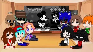 FNF React To Haachama, Split EX, Minus Norway Everyone Sings It And Mickey Mouse.Avi Mod