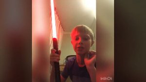 Настоящий красный световой меч