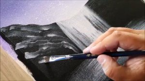 ЗАМЕРЗАЮШИЙ ВОДОПАД - Акриловая живопись на холсте для детей и родителей!   - Уроки рисования краска