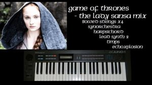 ROLAND ALPHA JUNO-1 GAME OF THRONES THEME Analog Synthesizer Fantasy Music Rik Marston