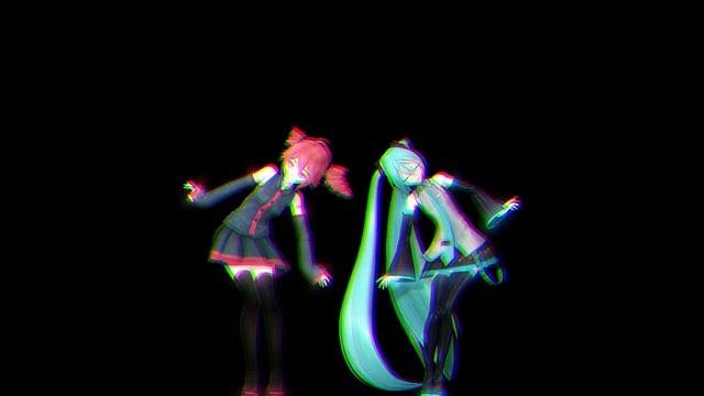 【MMD Hologram】 Mesmerizer 【Hatsune Miku & Kasane Teto】