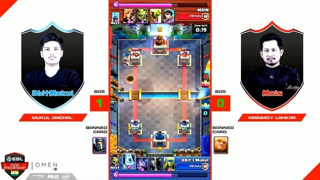 Clash Royale | Mukul vs Mrin |ESL India Premiership 2018 | Summer Season | April | Day 18 смотреть онлайн