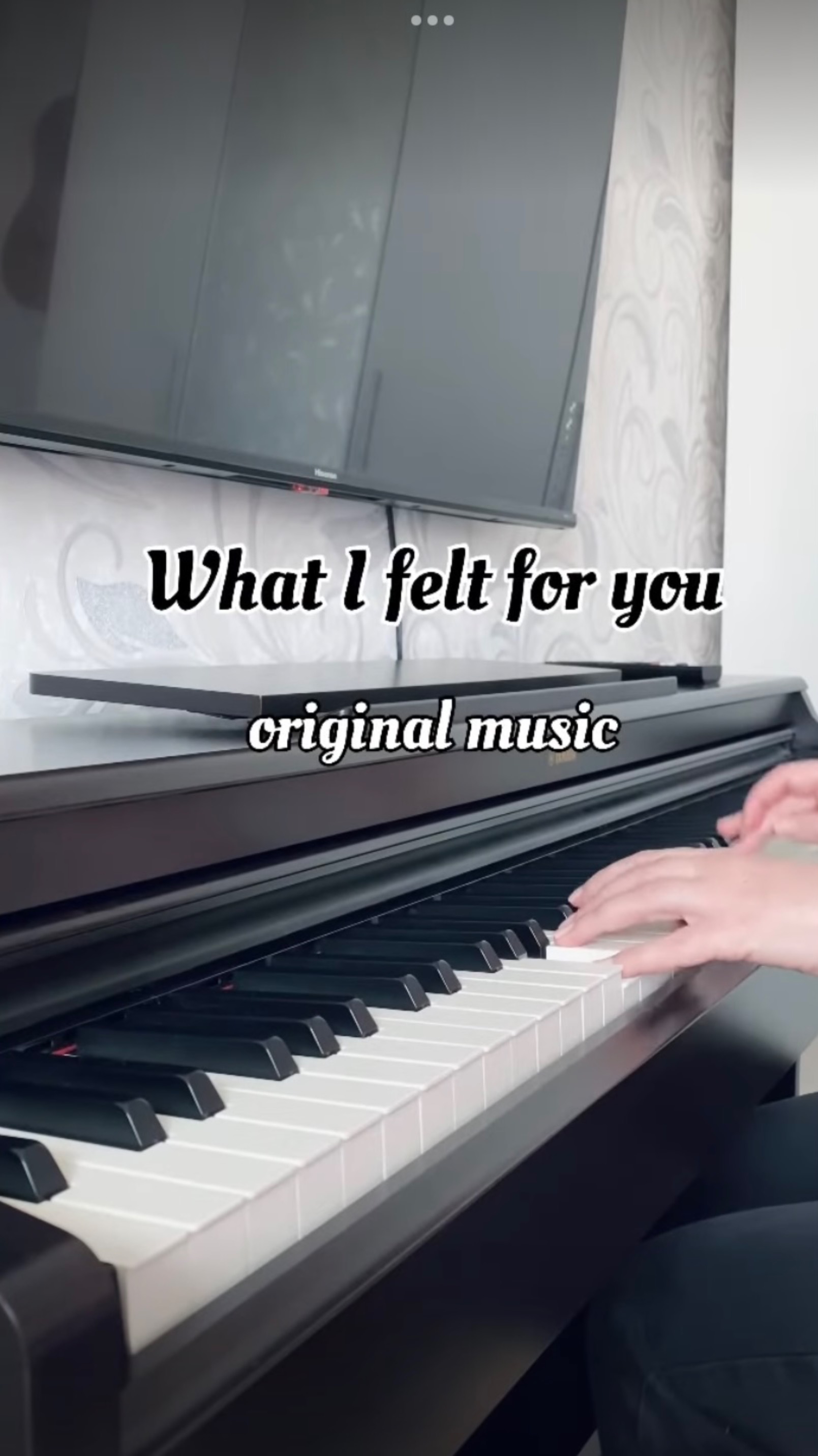 What I felt for you  #originalmusic #piano #shorts