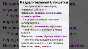 Орфография. Правописание разделительных Ъ и Ь