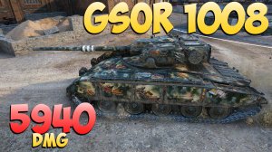 GSOR 1008 - 5 Фрагов 5.9K Урона - Почти! - Мир Танков