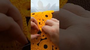 Простой способ соединения круглых мотивов. #handmade #сумкакрючком #ирландскоекружево #мотивыкрючко