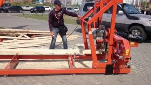 Пилорама Wood-Mizer LT 15 в работе