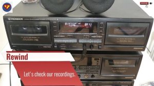 Pioneer CT-W505R cassette deck - Review & Features - Line out direct with TDK MA & SuperCDing