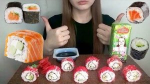 MUKBANG СУШИ И РОЛЛЫ #калашниковамукбанг