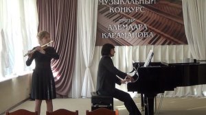 1А.ВивальдиКонцертРе мажор op.10 №3«Щегленок»I часть
2О.ТактакишвилиСоната для флейты и фортIIчасть