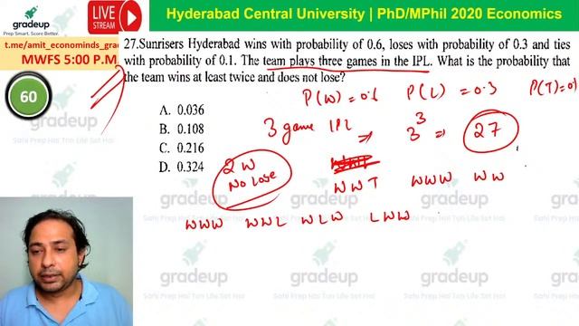 HCU PhD 2020 Part A | University of Hyderabad | Economics | Amit Sir | Gradeup