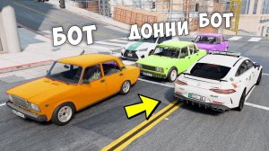 БИТВА ВОРОВ ПРОТИВ КОПОВ В BEAMNG DRIVE! ПРИТВОРИЛСЯ БОТОМ И УГНАЛ ЧИТ ТАЧКУ!