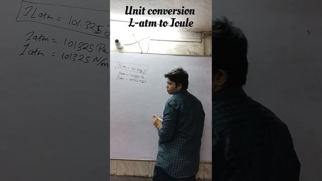 Unit conversion of L-atm to Joule | #short topic | #imptopic