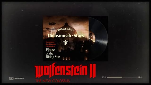 Wolfenstein 2 - The new Colossus - Schallplatten -  House of the Rising Sun - [HD+] [Deutsch]