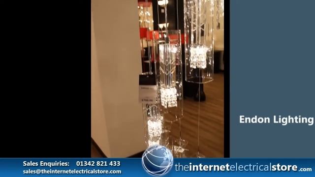 Endon Lighting Soprano - 11 Light Pendant with Elegant Clear Shades - SOPRANO-11CH