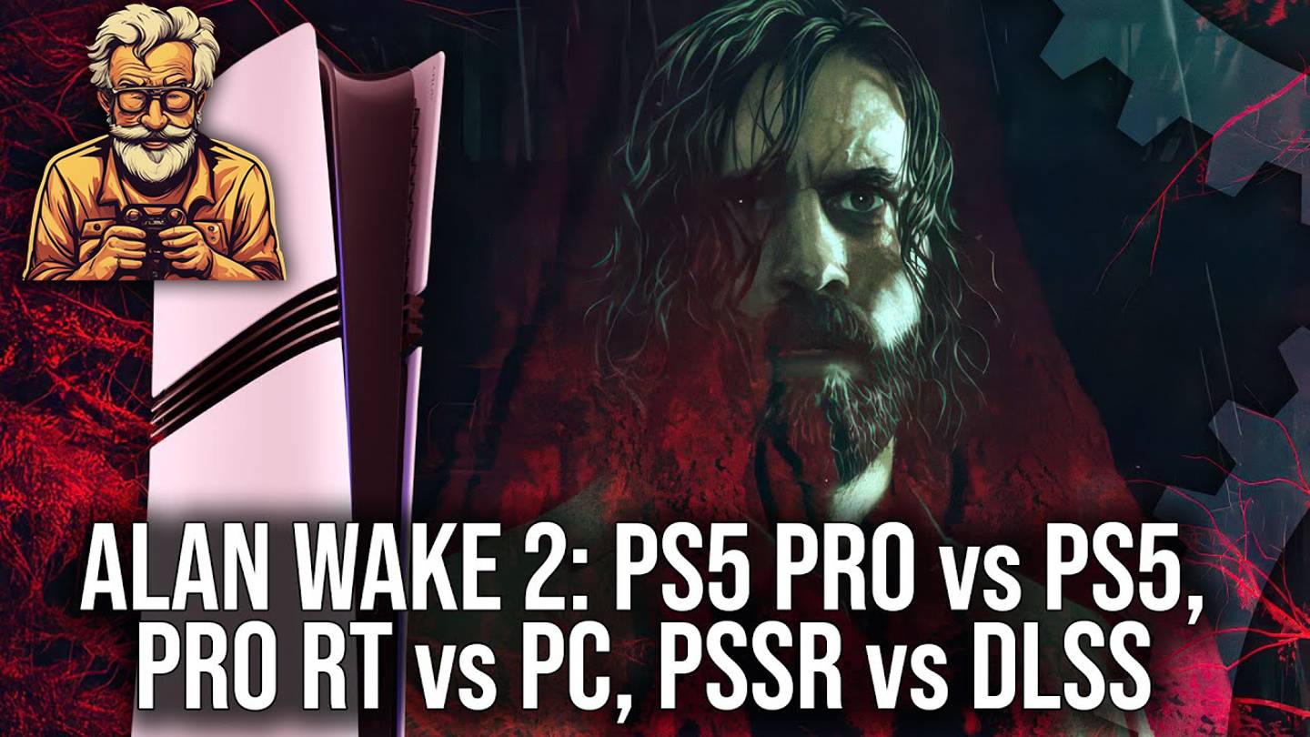 Alan Wake 2 PS5 Pro Технический обзор - Pro vs PS5 - PSSR vs DLSS - Pro RT vs PC