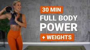 kaykay - 30 MIN POWER WORKOUT EMOM STYLE|with DB|Strength + Conditioning|+ Weights|Full Body Workout