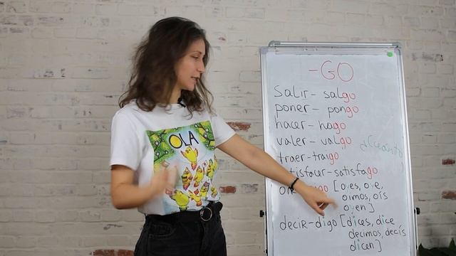 Урок 36 - відмінювання дієслів групи -GO в іспанській мові