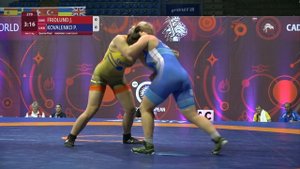 1/4 WW - 73 kg: J. FRIDLUND (SWE) v. P. KOVALENKO (UKR)