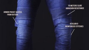 Kevlar Motorcycle Jeans Karl Navy by Pando Moto