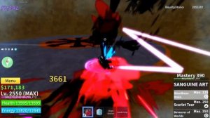 Blox Fruits Sanguine Art + Ice + Shark Anchor Combo