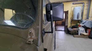 Новые боковые зеркала с самым удобным обзором на УАЗ 469, своими руками