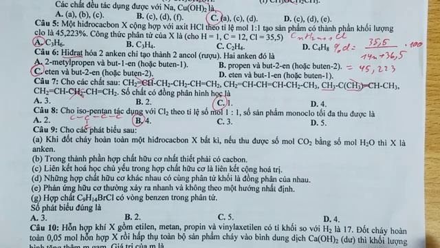 Chữa đề thi HK 2 Hóa 11 - Số 2 смотреть онлайн