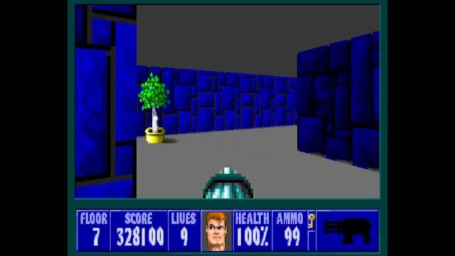 Wolfenstein 3D - Let's Play shtum - E5M7 Episode 5 Level 7 - Letsplay stumm (ECWolf + enhancements* смотреть онлайн