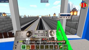Обзор 1 линии метро в Dylanagrada 5.0 в майнкрафт SUBWAY IN MINECRAFT Builds Metro Station MTPack