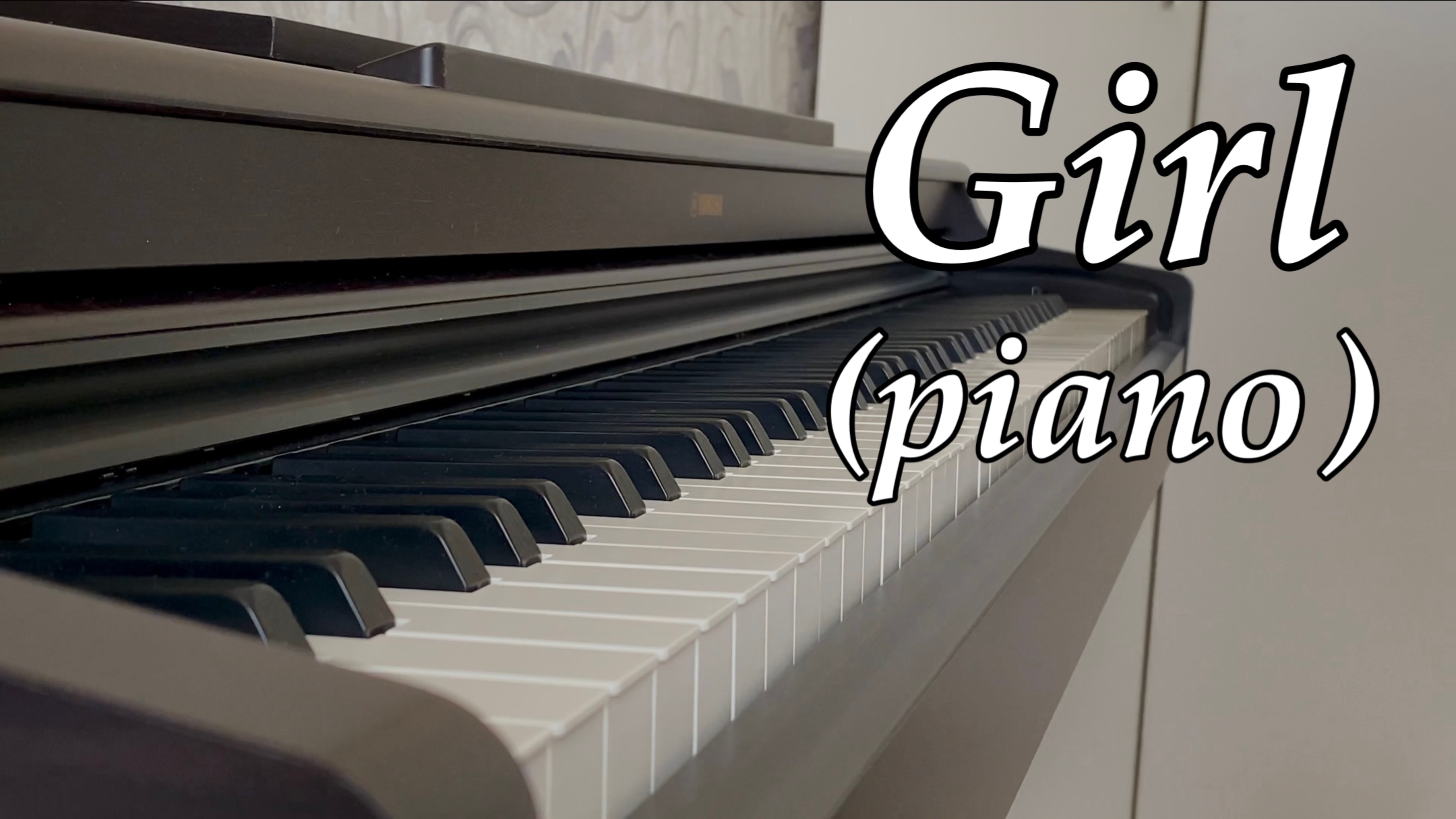 The Beatles - Girl (piano cover)