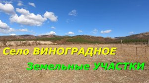 Земельные УЧАСТКИ село ВИНОГРАДНОЕ/Геленджикский городской округ/Земля в пригороде Геленджика
