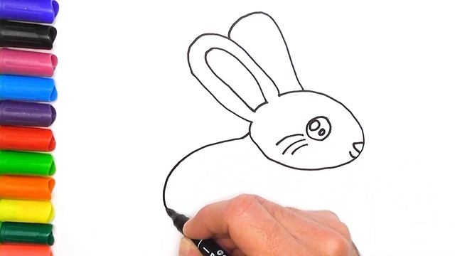 Как нарисовать белого кролика? Нарисовать это что, а вот как его раскрасить, если он белый? смотреть онлайн