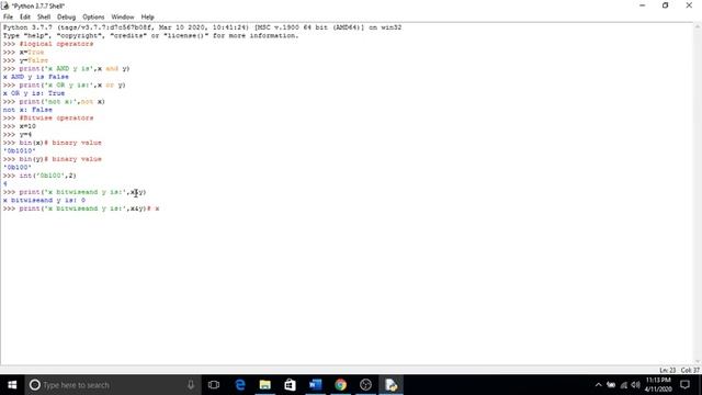 Python|Operators#3 |Bitwiseoperators| Python Basics