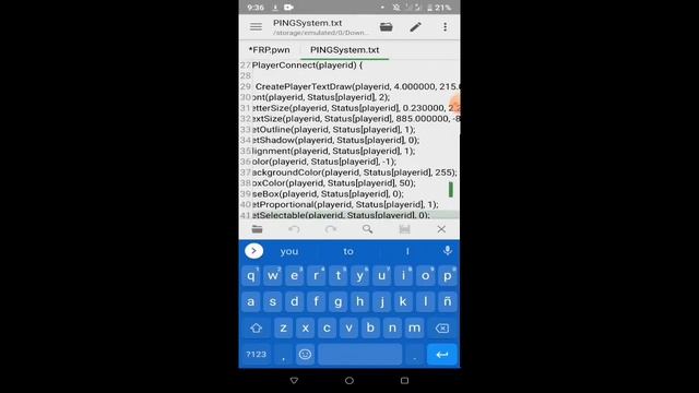 How to add Purge and PingTD in gamemode samp Angelo 07