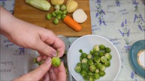 soup with Brussels sprouts\ суп с фрикадельками и брюссельской капустой Стол №5