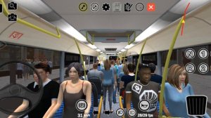 проехался на автобусе ЛиАЗ Мострансавто и заснял отправление с другой стороны дороги в PBS