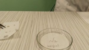 Взаимодействие натрия с водой