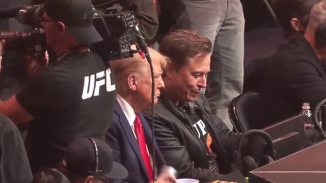Илон Маск с Трампом смотрит UFC смотреть онлайн
