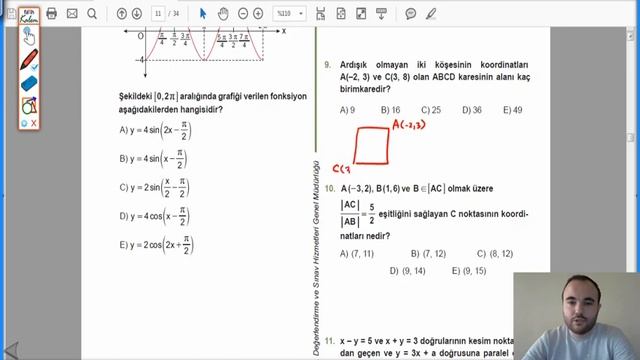 2019-2020 MEB 11. Sınıf AYT Matematik Tekrar Testleri