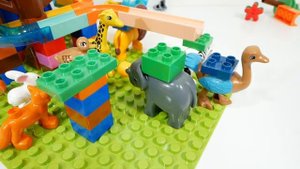 Увлекательная игра «Конструктор» ☆ ВЕСЕЛЫЕ ГОРКИ ASMR !Колесо обозрения и животные