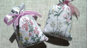 Подарок своими руками из тканей Купавы43. Саше с лавандой: Как я их шила и наполняла лавандой  🌸 ☀️