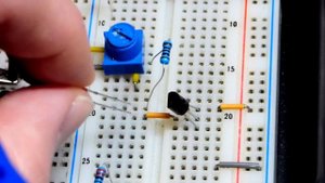 PNP 2N3906 Bipolar Junction Transistor BJT demonstration electronics circuit