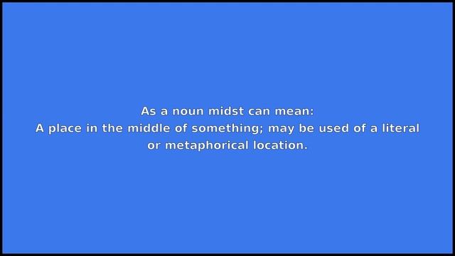 MIDST - Meaning and Pronunciation смотреть онлайн