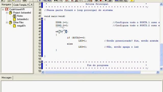Programação C Code Vision AVR ATMEGA8